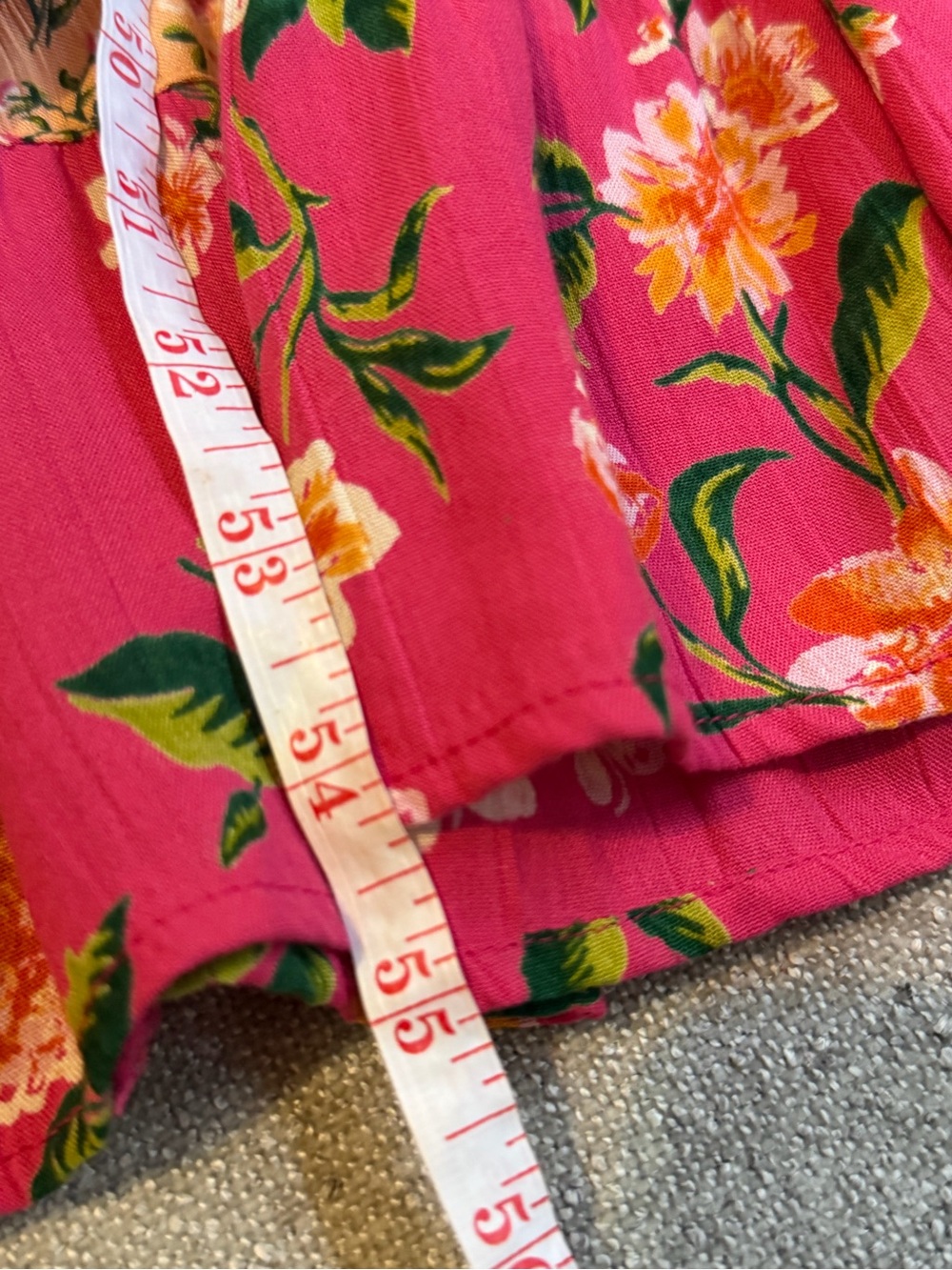 Angie Pink Floral Smocked Maxi Dress NWOT Large - Picture 9 of 9